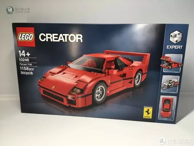 我的LEGO 篇九：还是为了那骚红色的情怀 -- LEGO 10248 F40 迟到的开箱