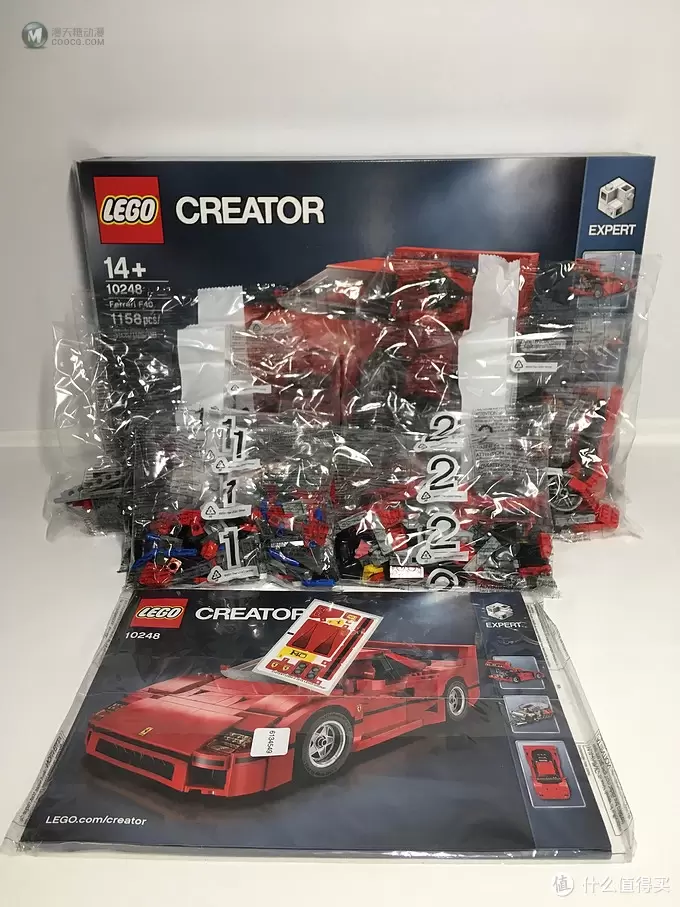 我的LEGO 篇九：还是为了那骚红色的情怀 -- LEGO 10248 F40 迟到的开箱