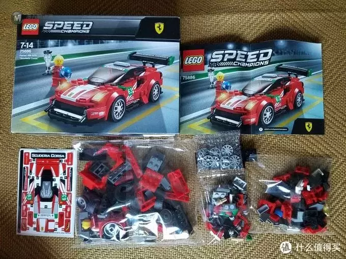 何以解忧，有我乐高 篇十三：LEGO乐高 Speed超级赛车 75886法拉利488