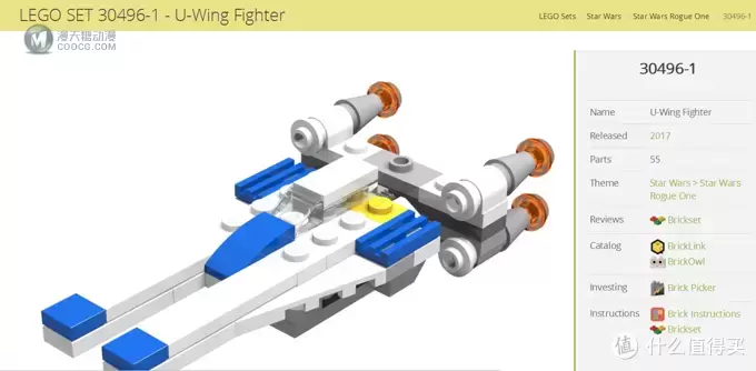 LEGO 乐高 拼拼乐 篇165： Star Wars 系列 30496 U 翼战机