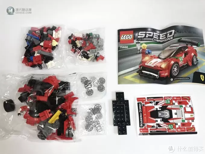 百元名车：LEGO 乐高 赛车系列 75886 法拉利488GT3 Scuderia Corsa车队