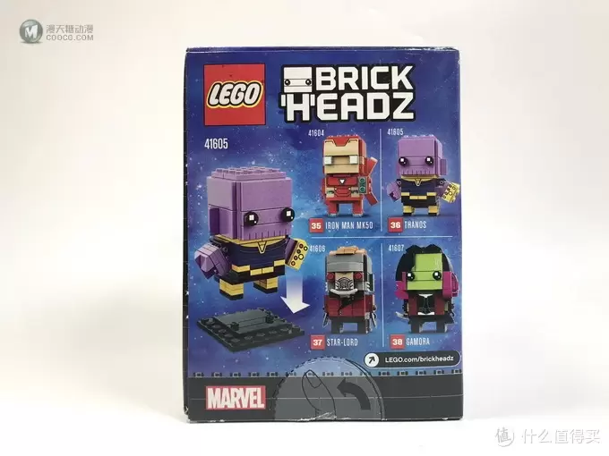 萌萌的大头：LEGO 乐高 41605 BrickHeadz Thanos 灭霸