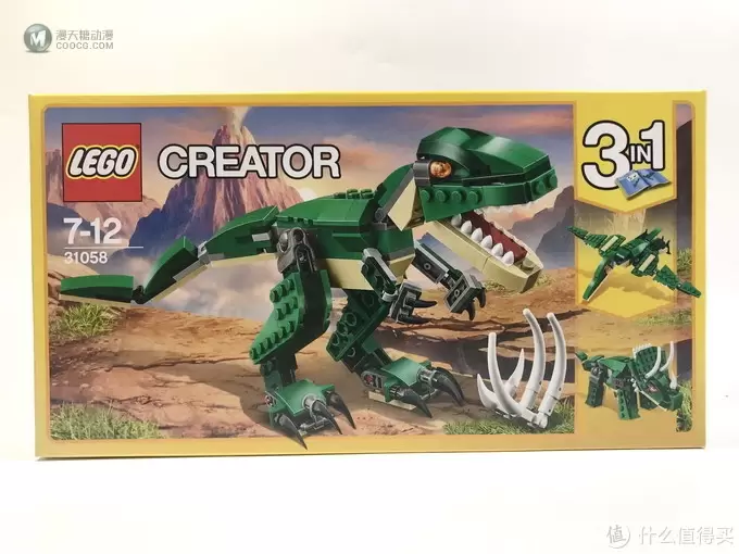 百变恐龙：LEGO 乐高 Creator创意百变系列 31058 凶猛霸王龙