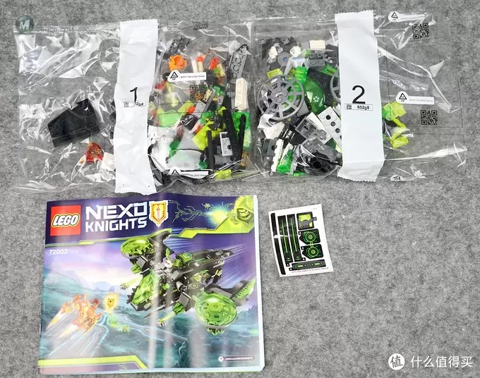 人仔诚意十足：LEGO 乐高 72003 未来骑士团 Nexo Knights 狂战士轰炸机 开箱