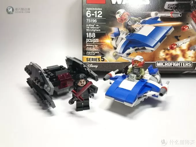 买人仔送载具：LEGO 乐高 迷你战队 75196 A翼战机对战TIE静默者