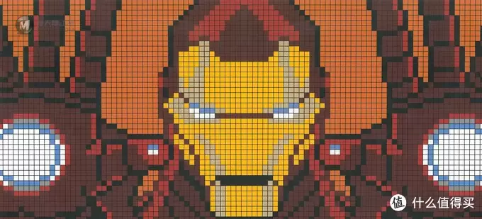 单反毁一生，LEGO穷三代 篇一百零六：LEGO 乐高 6250093 Iron Man Mosaic 钢铁侠马赛克画