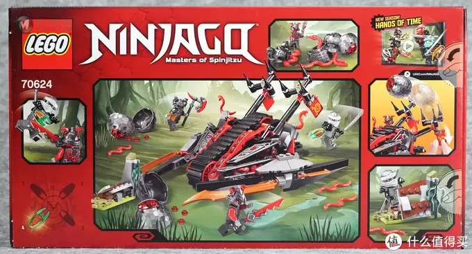 人仔就已经值回票价：LEGO乐高 70624 NINJAGO 幻影忍者系列 红蛇投石履带战车 开箱