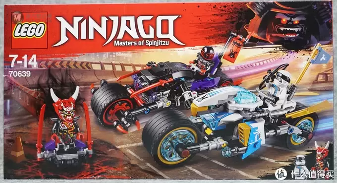 忍者版Tron: Legacy？LEGO 乐高 幻影忍者 Ninjago 巨轮摩托车追击战 70639