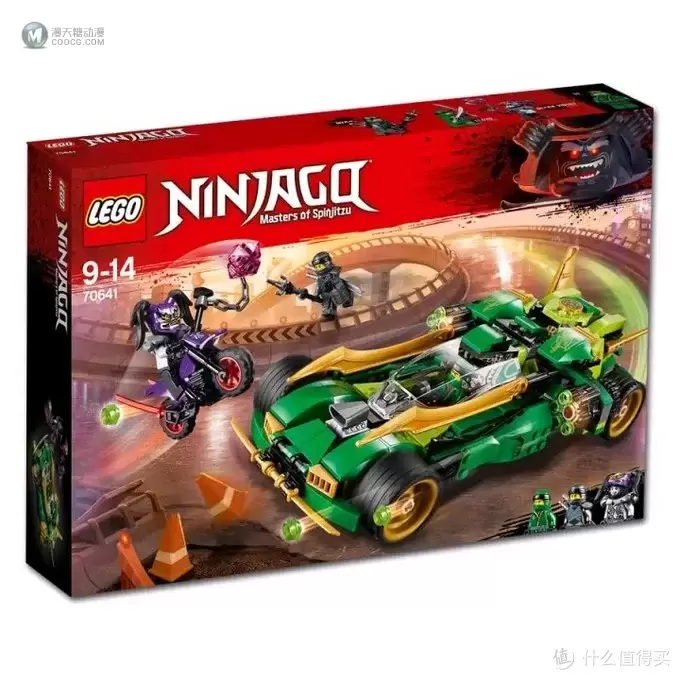 忍者版Tron: Legacy？LEGO 乐高 幻影忍者 Ninjago 巨轮摩托车追击战 70639