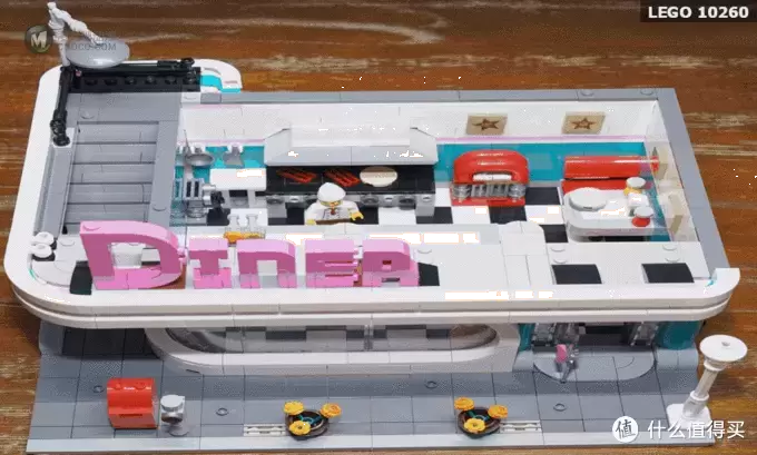 2018年街景新品 LEGO 乐高 10260 DOWNTOWN DINER 城中餐厅