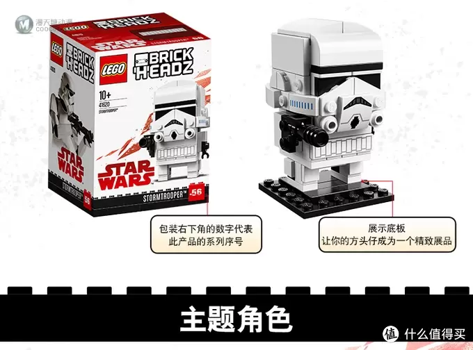 何以解忧，有我乐高 篇七：Lego 乐高 BrickHeadz 方头仔 白兵 41620 尝鲜