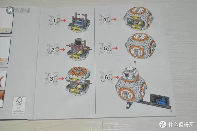 单反毁一生，LEGO穷三代 篇一百零五：LEGO 乐高 Star Wars 星球大战 75187 BB-8 宇航技工机器人开箱