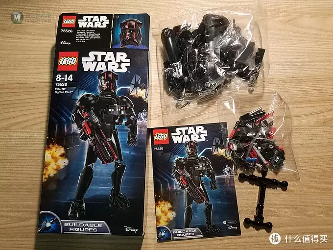 何以解忧，有我乐高 篇六：可远观可亵玩—LEGO 乐高 星战 75526 精锐TIE战机飞行员