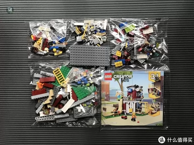 #全民分享季# LEGO乐高 Creator 创意百变系列 滑板玩乐屋 31081 开箱一