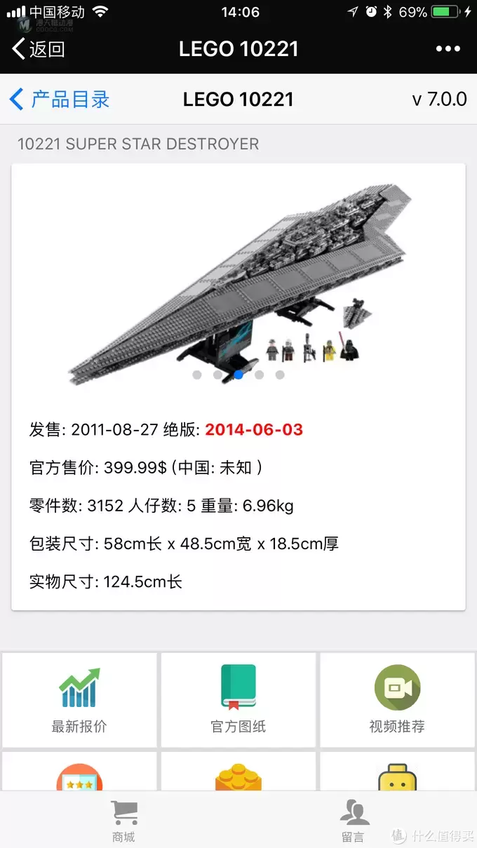 不惑大叔的legogo 篇二十一：沙场利剑：LEGO 乐高 75055 星球大战之帝国歼星舰 开箱