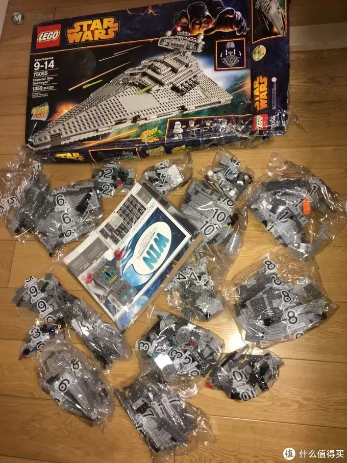 不惑大叔的legogo 篇二十一：沙场利剑：LEGO 乐高 75055 星球大战之帝国歼星舰 开箱