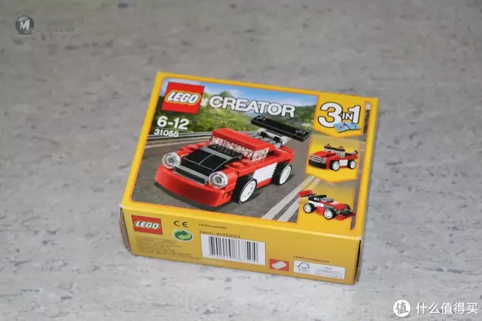 小set一样有乐趣—LEGO 乐高 百变三合一系列 31055 红色小跑车 开箱