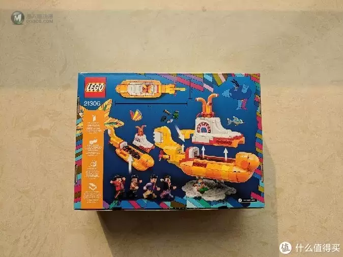 #原创新人#乐高巨坑入不得！记自己的第二款乐高开箱＋搭建：LEGO 乐高 21306 黄色潜水艇