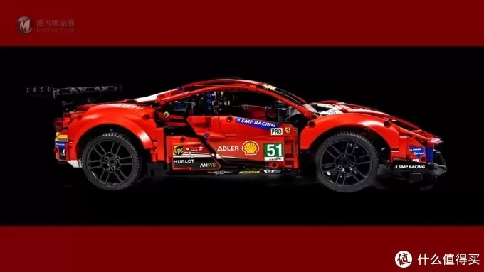 今年乐高科技车模，就选它了：42125 法拉利 488 GTE “AF Corse #51”