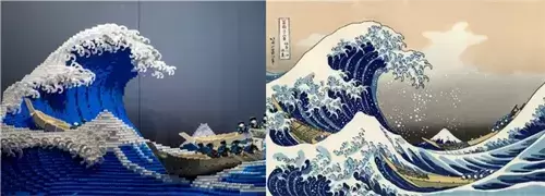 日本乐高大神花400小时，把浮世绘“海浪”变成3D版！这些脑洞，是要逆天？