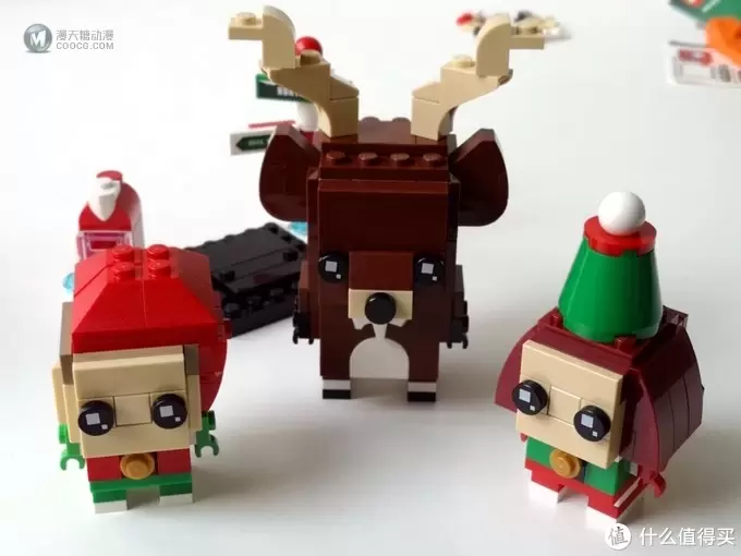 史上第一套三人装方头仔出现——Brickheadz 40353 Reindeer, Elf and Elfie