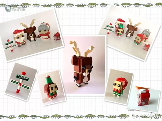 史上第一套三人装方头仔出现——Brickheadz 40353 Reindeer, Elf and Elfie