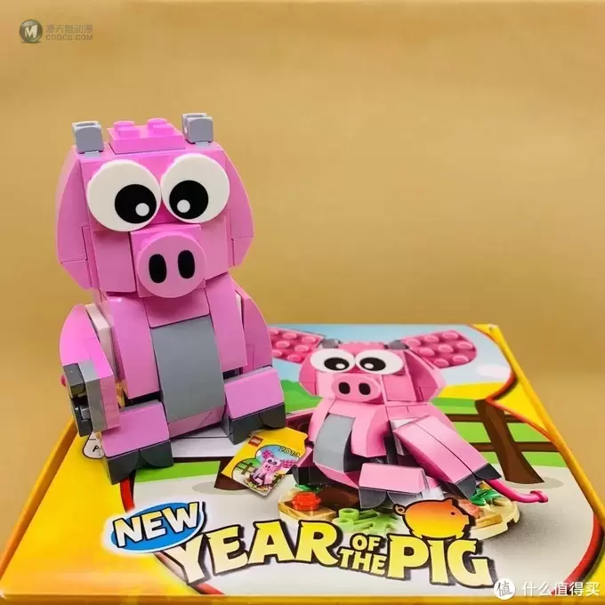 猪年大吉！乐高40186 YEAR OF THE PIG猪年生肖纪念版很萌很Q