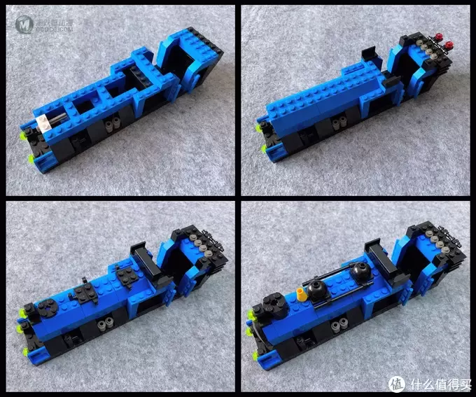 LEGO KT203 浅蓝色大型蒸汽机车