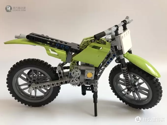 乐高还能这么拼： 复刻 LEGO 乐高科技 8291 （改）越野竞赛摩托车