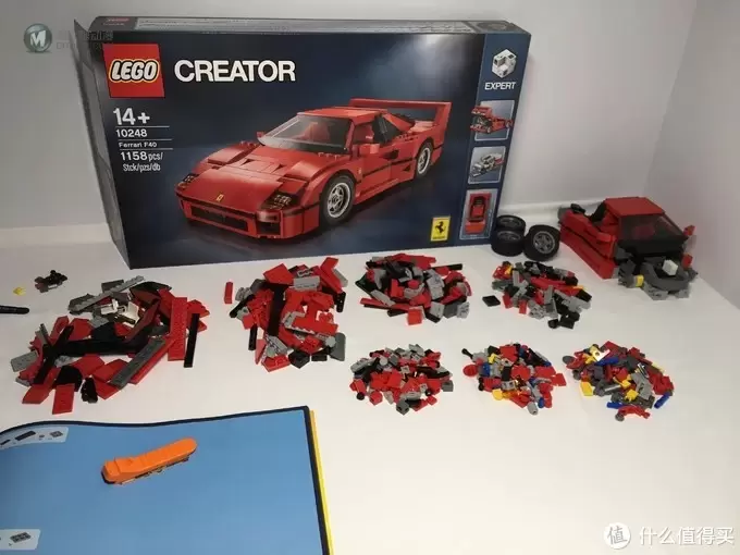 我的LEGO 篇九：还是为了那骚红色的情怀 -- LEGO 10248 F40 迟到的开箱