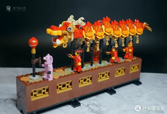 排骨猪玩具书房 篇二十一：Lego 80102  舞龙  开箱速报