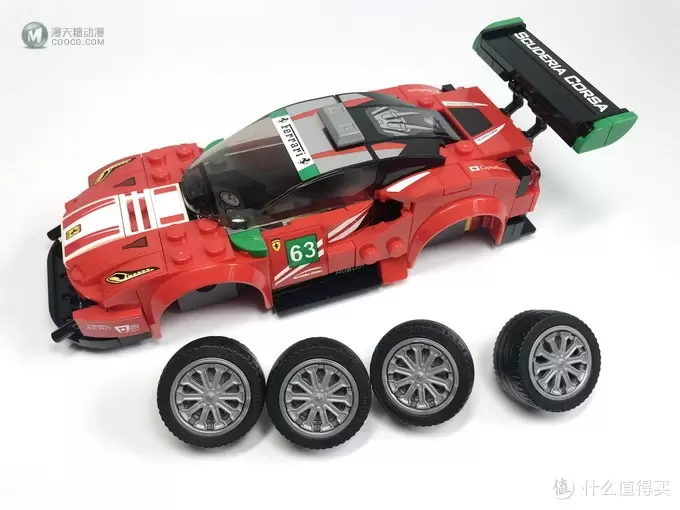 百元名车：LEGO 乐高 赛车系列 75886 法拉利488GT3 Scuderia Corsa车队