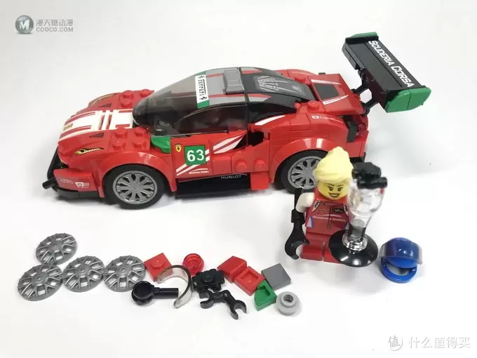 百元名车：LEGO 乐高 赛车系列 75886 法拉利488GT3 Scuderia Corsa车队