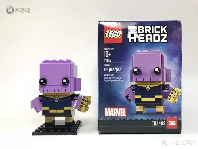 萌萌的大头：LEGO 乐高 41605 BrickHeadz Thanos 灭霸