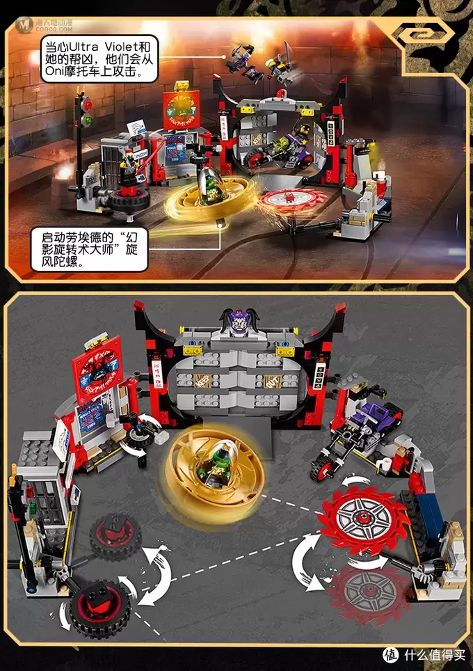 LEGO 乐高 幻影忍者 Ninjago 劳埃德勇闯地下道场 70640评测