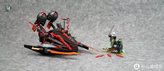 人仔就已经值回票价：LEGO乐高 70624 NINJAGO 幻影忍者系列 红蛇投石履带战车 开箱