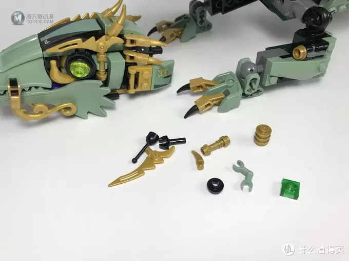 飞龙在天：LEGO 乐高 70612 幻影忍者 Ninjago 绿忍者的飞天机甲神龙