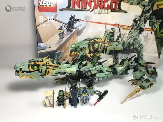 飞龙在天：LEGO 乐高 70612 幻影忍者 Ninjago 绿忍者的飞天机甲神龙