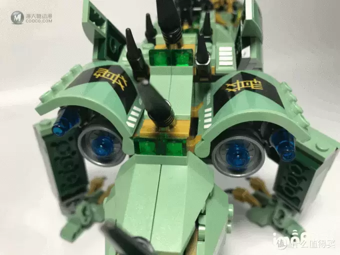 飞龙在天：LEGO 乐高 70612 幻影忍者 Ninjago 绿忍者的飞天机甲神龙