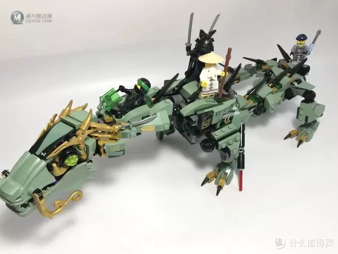 飞龙在天：LEGO 乐高 70612 幻影忍者 Ninjago 绿忍者的飞天机甲神龙