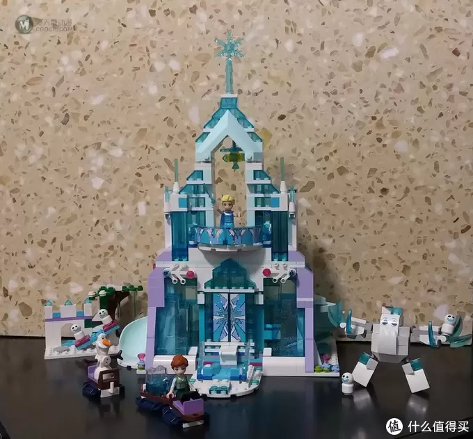 #全民分享季#  LEGO 迪斯尼 艾莎的魔法冰雪城堡开箱试玩