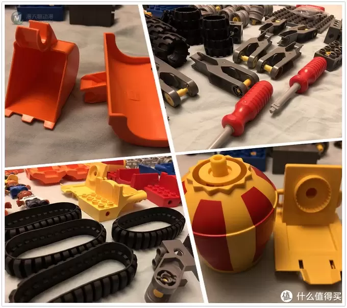 #本站首晒#挖掘机技术哪家强？LEGO 乐高 教育 45002 百变工程及场景搭建 把玩