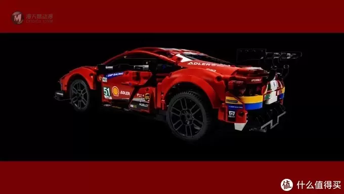 今年乐高科技车模，就选它了：42125 法拉利 488 GTE “AF Corse #51”