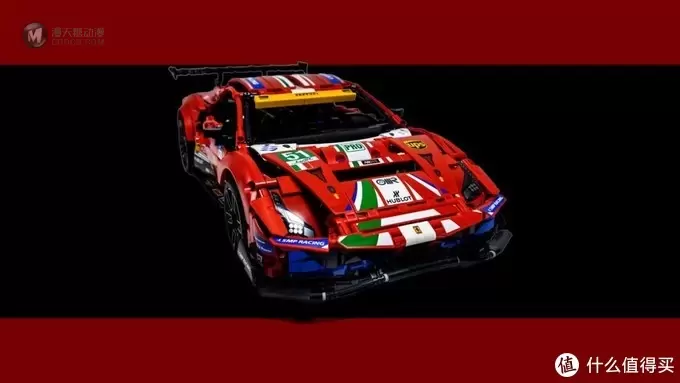 今年乐高科技车模，就选它了：42125 法拉利 488 GTE “AF Corse #51”