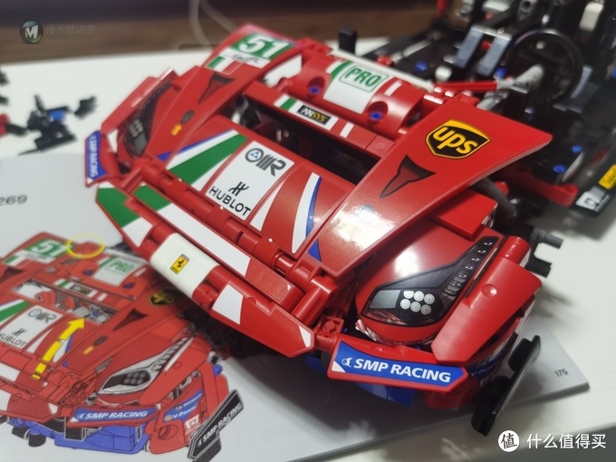 积木们 篇二十二：牛年马犇犇～乐高42125，Ferrari 488 GTE