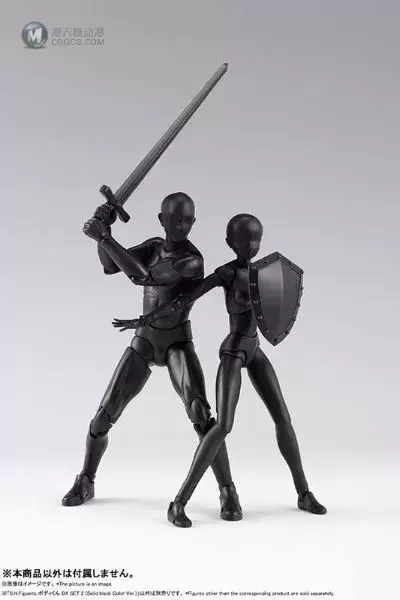 S.H.Figuarts 男性素体 DX SET 2 纯黑Ver.