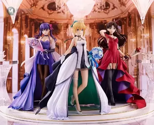 Fate/stay night Saber、远坂凛、间桐樱 ～15周年礼服版～ 套装