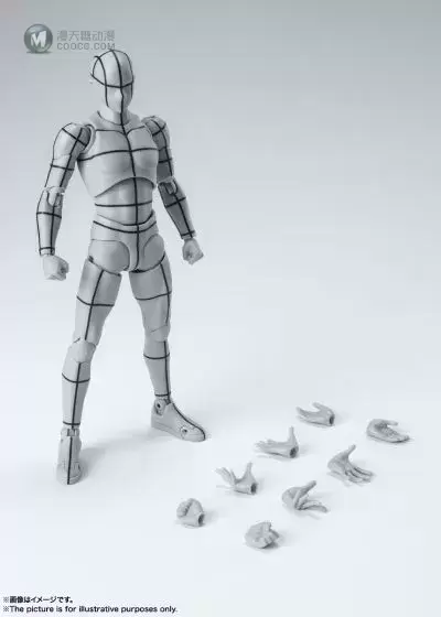 S.H.Figuarts 男性素体 -辅助线- (灰色)