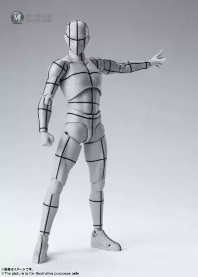 S.H.Figuarts 男性素体 -辅助线- (灰色)
