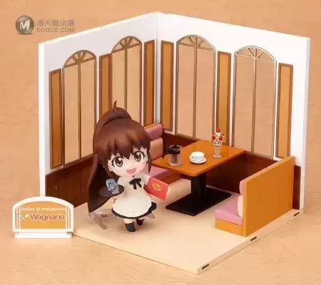 黏土人场景系列# 5 迷糊餐厅!! A 客人席套装